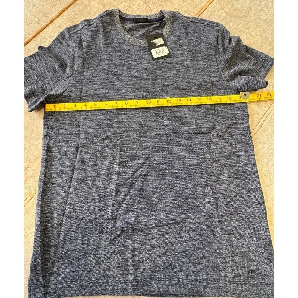 ATM Anthony Thomas Melillo T Shirt Men's Small Navy Tee Luxury Minimalist NWT